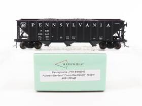 Arr-1005-45 Arrowhead Ho Scale Prr Pennsylvania 3 Bay Hopper #666945 - With Load