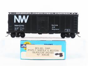 1025-1 Athearn Ho Scale Bev-bel Nw Norfolk And Western 40ft Box Car #42193 1025-1 Athearn Ho Scale Bev-bel Nw Norfolk And Western 40ft Box Car #42193