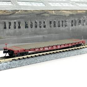 90211 Athearn 10831 N Scale Santa Fe 53ft Gsc Flat Car Atsf