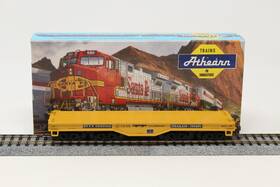 130500 Athearn 1297 Ho Blue Box Heavy Duty Flat Car Trailer Train Qttx Built