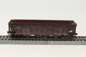 133068 Athearn Ho Quad Hopper Santa Fe Atsf Red Weathered Rtr