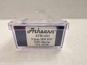 Ath14321 Athearn 143321 N Scale F89f Tofc Flat Car Ttx 152195