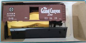 145572 Athearn Ho Scale Blue Box Kit 40ft Steel Car Sants Fe The Grand Canyon