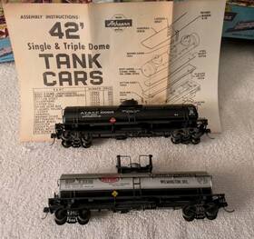 1553-1574 Athearn Inch Ho Santa Fe And Dupont 42ft Single Dome Tank Cars #1574 #1553