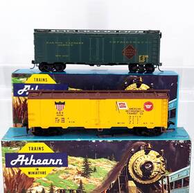 5029 Athearn 1609 Ho 40ft Reefer Lot Of 2 Rea Express And Art With Kadees