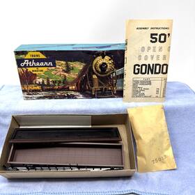 1665 Athearn Vintage Ho Southern Pacific 50 Covered Gondola Kit With Box Parts