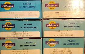 1845 Athearn Ho 6 Lot B&o Std R.p.o. Coaches 2 Observation Baggage And Dinner