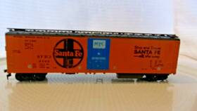 2248 Athearn Ho Scale 50ft Refrigerated Box Car Santa Fe Orange #2248 Built