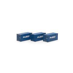 27790 Athearn Ho Mocu 20ft Corrugated Container Ready-to-run #2 Set Of 3