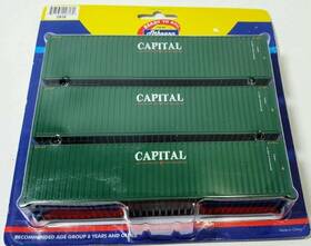 2818 Athearn Ho Capital 40ft Corrugated Dry Box Container Pack Of 3