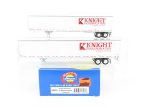 28403 Athearn Ho Scale Knight Transport 53ft Wabash Duraplate Trailer 2-pack