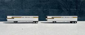 28465 Athearn 28413 May Trucking 53 Utility Reefer Trailers 2 Item