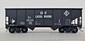 29101 Athearn Ho Scale Blue Box Rtr 34ft Open-top Hopper Erie Lackawanna Kadees With