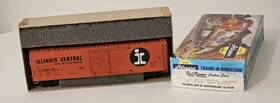 12058 Athearn 297-1 Athern Ho Scale Illinois Central Box Car Orange Ic Model Train