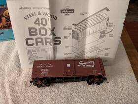 3-1021 Athearn 40ft Steel Boxcar Inch Florida East Coast 21046 #3-1021