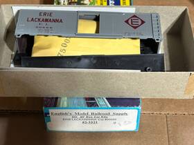 3-1031 Athearn Englishs Mrr Supply Ho 40ft Box Car Kit Erie Lackawanna #90689 Nib