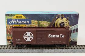 30072 Athearn Ho / Con-cor 40ft Box Car Santa Fe Atsf Tuscan Red Rtr