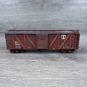 71072 Athearn 32198 Ho Scale Wooden Ob Box Car Custom Weathered Boston Maine Bm Brown Train
