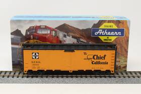 35334 Athearn Ho Custom 40ft Steel Reefer Santa Fe Super Chief Sfrd Orange Rtr