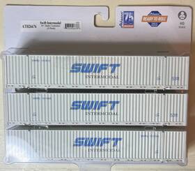 Ath2667 Athearn 40123 Ho 53ft Jindo Intermodal Containers Swift New Open Package