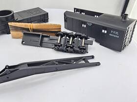 490900 Athearn Ho Scale 1701 200 Ton Crane Prr Pennsylvania Unassembled Kit