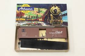 11037 Athearn 5055 Ho Blue Box 50ft Car Santa Fe Chief Atsf Red Kit