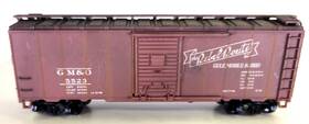 5523 Athearn Ho Scale Gulf Mobile And Ohio 40 Ft Box Car #5523 Kadee Couplers Weathered