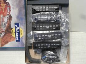 5641 Athearn Ho 34ft Hopper Ribbed Kit 5-pack Delaware And Hudson With Resin Loads