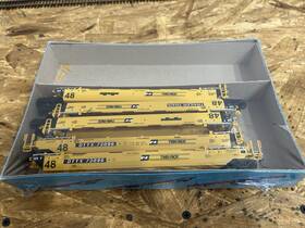 5915 Athearn Ho Scale Blue Box Gunderson Maxi-iii Bn Twin-pack 5 Car Set