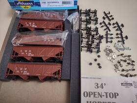 6108 Athearn Ho L And N Louisville Nashville 34ft Cs Hopper 5 Pack Nos Knckle T6