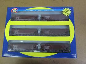 91160 Athearn 616374057375 6-pak Atsf 40ft Quad Hoppers 4-bay