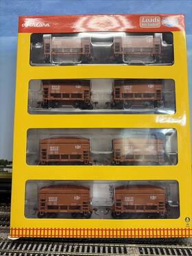 Athearn 660132877590 Ho Rtr 8 Pack Inch Bessemer And Lake Erie 24 Ore Cars With Loads Nib