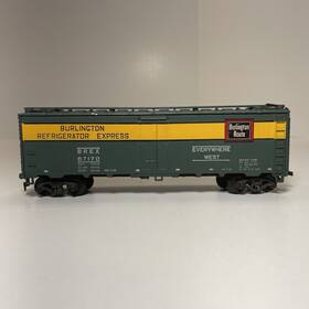 67170 Athearn Ho Scale Burlington Refrigerator Express Car Route Brex #67170 Railroad