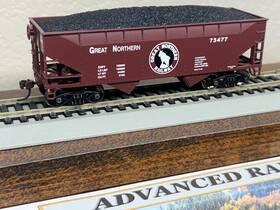 70836 Athearn Great Northern 2 Bay Open Top Coal Hopper Set Of 6 With Loads -ho Scale New Rare