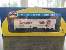 25029 Athearn 71374 Ho Scale 40 Steel Reefer Carnation Milk Cm