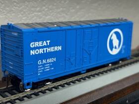 71968 Athearn Great Northern 40ft Grain Box Car Inch Big Sky Blue Rocky Logo Ho Scale New 71968 Athearn Great Northern 40ft Grain Box Car Inch Big Sky Blue Rocky Logo Ho Scale New