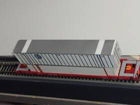 72551 Athearn Ho Rtr Coe Rail Husky Stack Well Car With 2 Containers Kds Metal Wheels