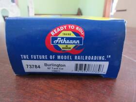 73784 Athearn Ho Scale #73784 Burlington 62ft Tank Car - Nib