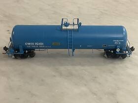 15101 Athearn 73909 Ho Tank Car Owix Blue 50ft Model Railroad Freight