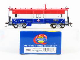 74677 Athearn Ho Scale El Erie Lackawanna Bicentennial Bay Window Caboose #c354