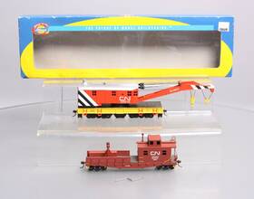50015 Athearn 75387 Ho Cn Rtr 250-ton Crane With Tender #50015 Ex/box