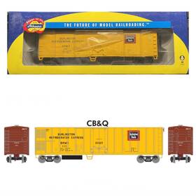 76282 Athearn Ho 50ft Smooth Side Mech Reefer Chicago Burlington And Quincy Brmx