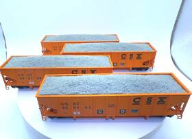 76417 Athearn Rtr Csx 40ft Loaded Ballast Hoppers 4-pack Ho Scale Item
