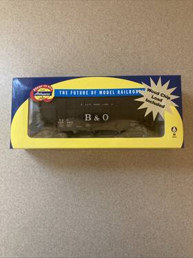 829065 Athearn 76425 Rtr Ho B&o 40ft Wood Chip Hopper Ribbed