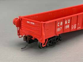 Ho3978 Athearn 76528 Ho Burlington /cb&q 65 Mill Gondola #197190
