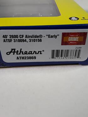 Athearn 797534238695 #23869 N Scale Inch Atsf 2600 40ft Cf Airslide Hopper 2 Pack