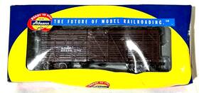 25134 Athearn 797534732391 Rtr Ho 1/87 40ft Stock Car Santa Fe Road #25134 Brown-built Mw For Layout