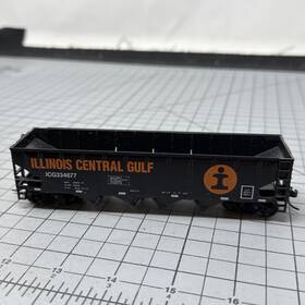 Icg334677 Athearn 85867 Ho Quad Hopper Illinois Central Ic Blue Box