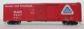 8927 Athearn Ho Scale Rtr 50ft Boxcar Bangor And Aroostook Knuckle Couplers Metal Wheels