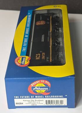 12-course Athearn 89284 Ho Scale Kcs Kansas City Southern Trinity 5661 Covered Hopper
